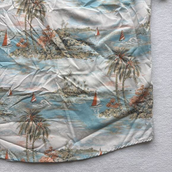 Thomas Sterling London Men Large Hawaiian Shirt Aloha Sailboat Palm Tree AOP - Picture 16 of 16